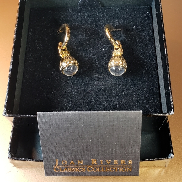 NIB - Joan Rivers earrings (matches Egg pendant watch from JR) - Picture 4 of 4